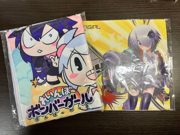 【新品未開封】ボンバーガール フェイスタオルコレクション マウスパッド グレイ