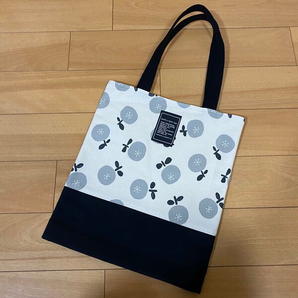 ハンドメイド A4 折りマチ トートバッグ エコバッグ サブバッグ No.1