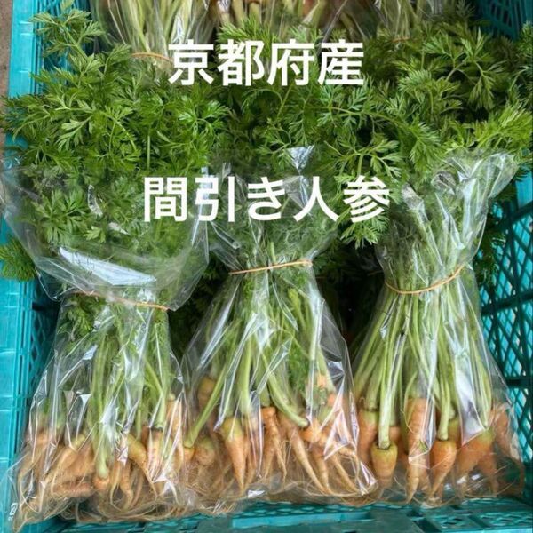 京都府産 間引きにんじん 無農薬