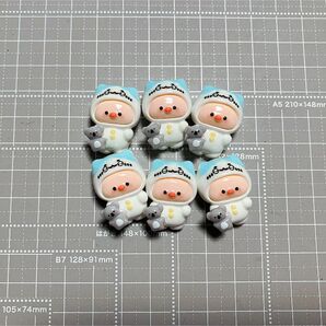 337.可愛い デコパーツ 6個まとめ売り ハンドメイド材料