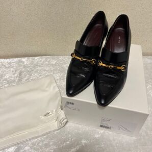 The Row ザロウ 靴 黒 シューズ ブラック系 ブラック レザー