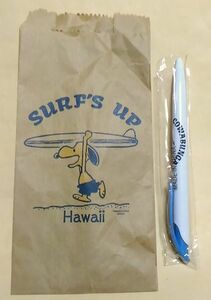 新品 スヌーピー ボールペン ハワイ限定 SURF'S UP COWBUNCA PEANUTS SNOOPY サーフィン柄 Hawaii お土産