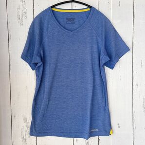 レディース パタゴニア Tシャツ ジム スポーツウェア ジャージ トップス 青 S