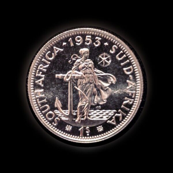 南アフリカ シリング銀貨 プルーフ 1953年