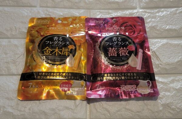 ★Infinity★プレミアムフレグランス★金木犀&薔薇★オマケ付き2個セット★口臭予防対策即効性デートにも★美容