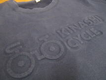 日本製 KINASHI CYCLE×Hypertrophy 木梨サイクル ハイパートロフィー エンボスロゴ スウェット トレーナー XLサイズ_画像5