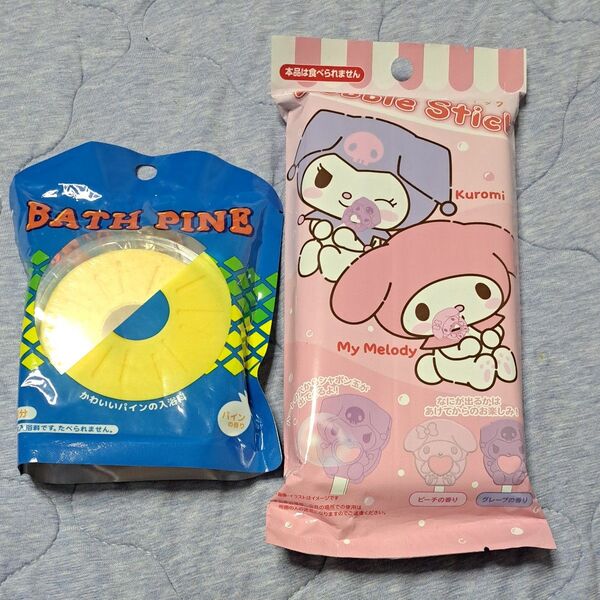 入浴剤 マイメロディ&クロミ バブルスティック ピーチの香り グレープの香り サンリオと入浴剤 BATHPINE バスパイン