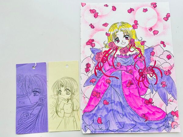 手書きイラスト お姫様 プリンセス 怪盗ジャンヌ フィン