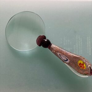 虫眼鏡 アンティーク 手作りガラス細工 ガラスの森作品