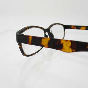 【送料無料】 老眼鏡 ＋4.0 リーディンググラス シニアグラス フルリム TR90 男女兼用 スクエア デミブラウンの画像4