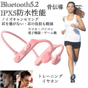 Bluetooth5.2 イヤホン ワイヤレスイヤホン IPX5 骨伝導イヤホン 防水 ノイズキャンセリング ネックバンド