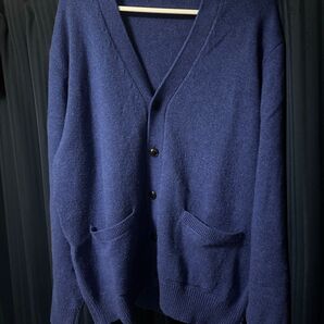明日削除GUカーディガン ブルー