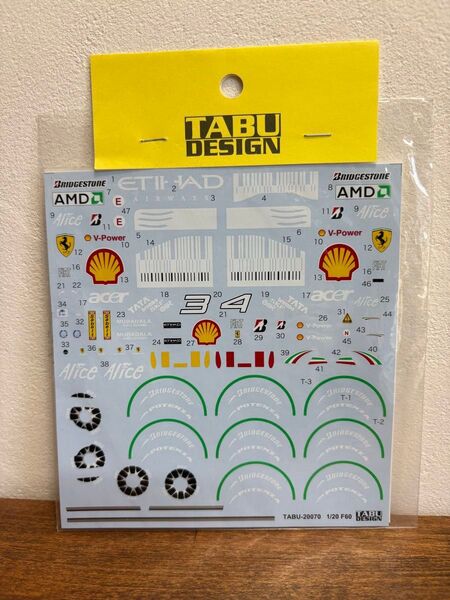 タブデザイン 1/20 フェラーリF60 フルスポンサーデカール 未開封品