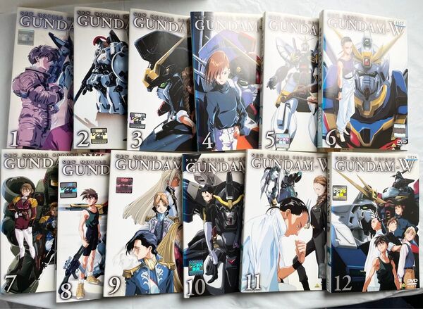 機動新世紀ガンダムW DVD 全12巻セット レンタルアップ ※8巻ディスク表面にキズ有り