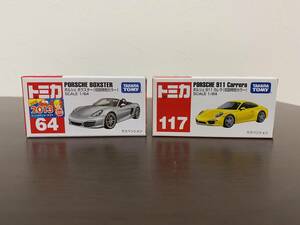 【2台セット】 トミカ ポルシェ911 カレラ　ポルシェ　ボクスター　初回特別カラー 新品