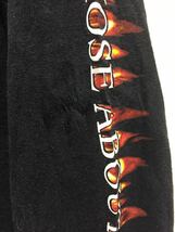 USA古着 AC/DC 2004 エーシーディーシー バンドTシャツ 長袖Tシャツ ロンT 袖プリ ファイヤー M 黒_画像8