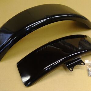 ●TW200/225●フロントフラット(取付ネジ付)&リアフェンダーのセット