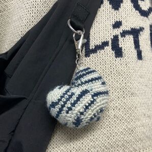 世界でひとつのハートキーホルダー 【紺】