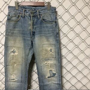 BLUE BLUEb lube Roo Hollywood Ranch Market remake processing Denim pants jeans 30