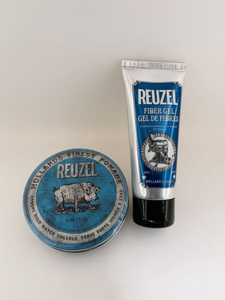 REUZEL ルーゾー ポマード ブルー ストロングホールド 113g & ファイバージェル 100ml