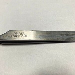 rubis 14 スイス製精密カーボンピンセット 未使用 デッドストック