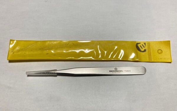 貴重! BERGEON 7028-3 スイス製精密ピンセット スーパーアロイ 完全非磁性 未使用