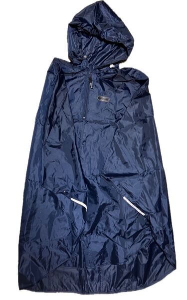 OUTDOOR PRODUCTS レインポンチョとズボンのセット ネイビー