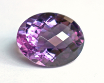 アメジスト オーバルローズカット（15x19mm）16.87ct_画像1