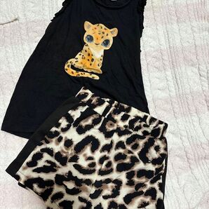ヒョウ柄 セットアップ H&M 女の子