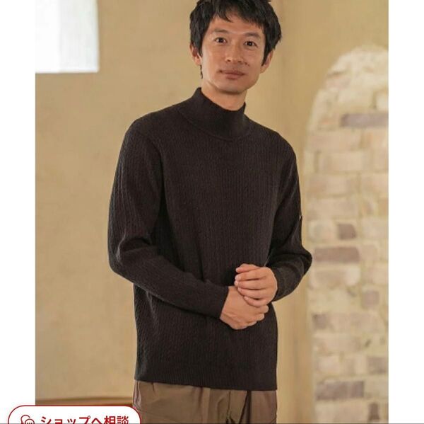美品 コールアンドレスポンス タートルネック-プルオーバー ニット ブラック
