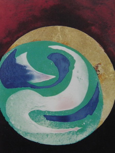 Art hand Auction Kiyoyuki Nakajima, 【Monat】, Aus einer seltenen Sammlung von Rahmenkunst, Neuer Rahmen inklusive, In guter Kondition, Porto inklusive, Malerei, Ölgemälde, Abstraktes Gemälde
