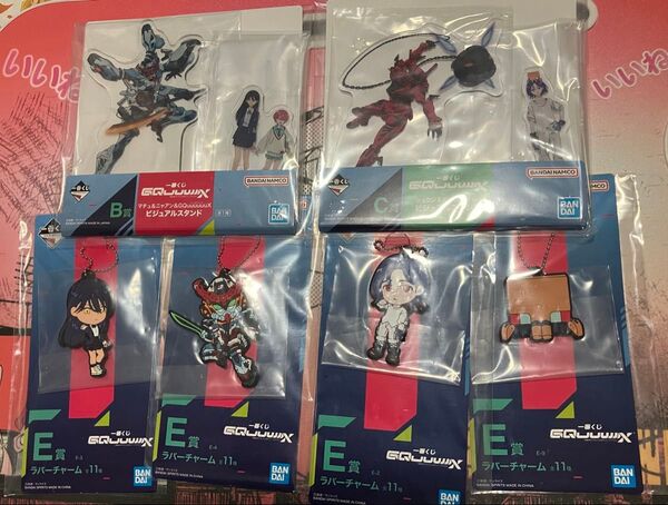 ジークアクス1番くじ B C E賞 ビジュアルスタンド ラバーチャーム