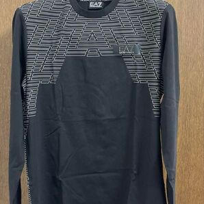 EA7 EMPORIO ARMANI 長袖Tシャツ 黒 ロゴ