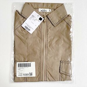 定価2800円以上 配色ステッチ ポケット付き ナイロンブルゾン ペアマノン プレゼント 春 ベージュ 90サイズ 90センチ