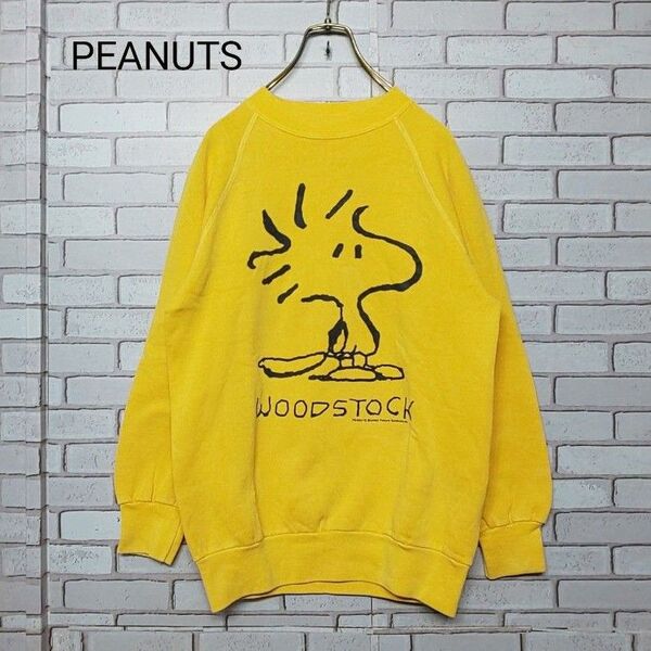 【PEANUTS】NOVEL Teez WOODSTOCK スウェット トレーナー USA製 スヌーピー ビンテージ