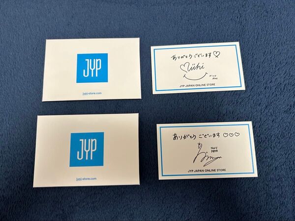 JYP特典 サンキューカード NiziU マヤ&ミイヒ
