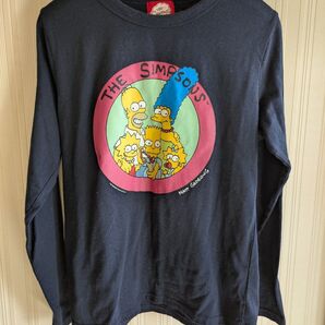 THE SIMPSONS 長袖Tシャツ ネイビー