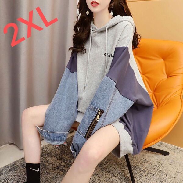 LUDA219レディース トップス トレーナー カジュアル 春秋 ゆったり 長袖