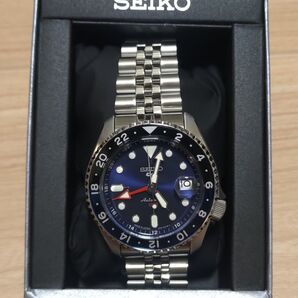 GMT セイコー5 GMT ネイビーモデル SBSC003 SEIKO