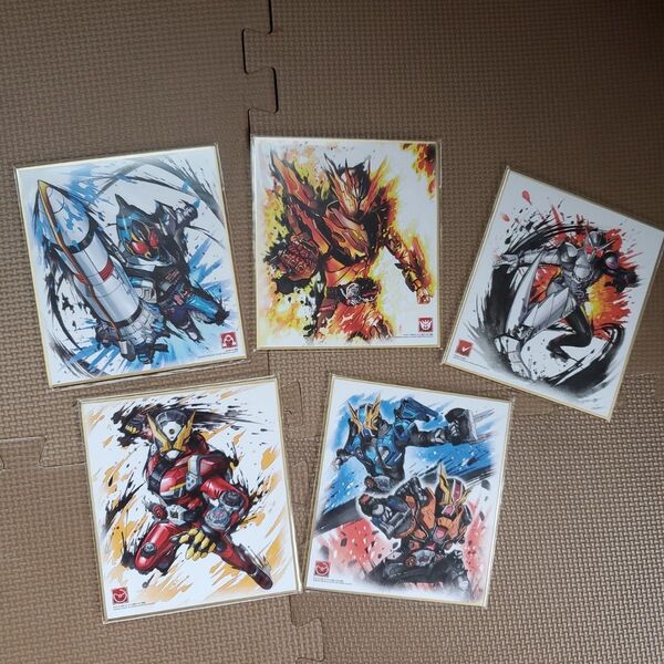 仮面ライダー色紙art 仮面ライダー5枚