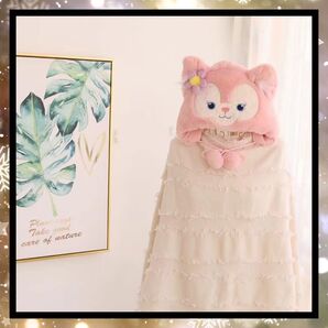 リーナベル ファンキャップ もこもこ帽子 ポンポン付き