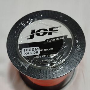 JOF 2号 peライン X4 1000m オレンジ色