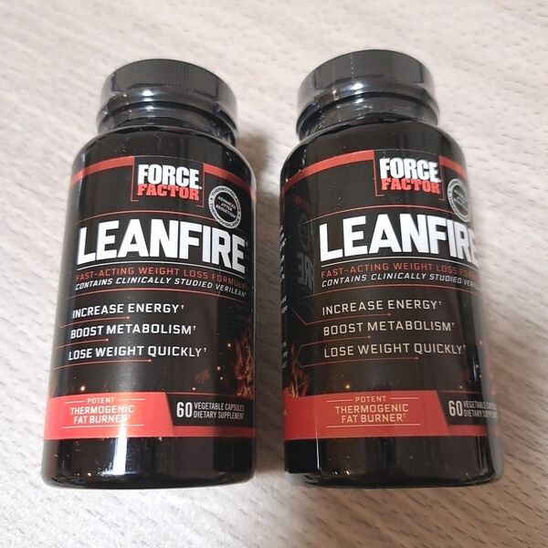 LEANFIRE 脂肪燃焼サプリ 60カプセル×2 フォースファクター