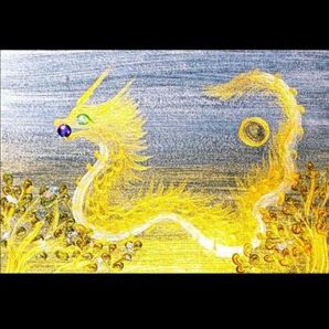 開運絵画 人気富徳シリーズぷっくり金の成木