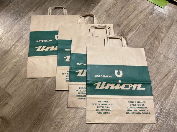 MOTOMACHI UNION 紙袋 ショッパー 4枚セット 元町ユニオン