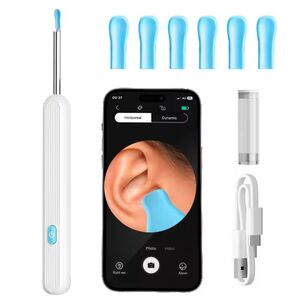 カメラ付き耳かき 800万画素 LEDライト付き ホワイト