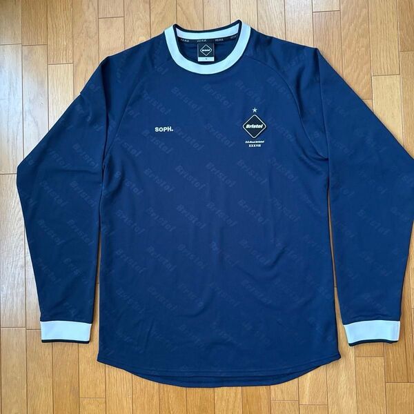 F.C.REAL BRISTOLブリストルSOPH 長袖カットソー ロゴ総柄 M