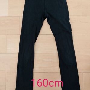 ストレッチパンツ 160cm ブラック