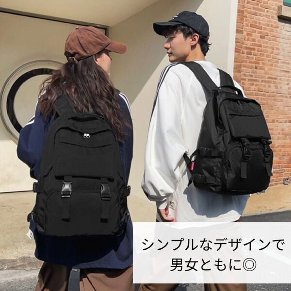 リュック バッグ レディース メンズ 防災用 災害用 避難バッグ ブラック 黒