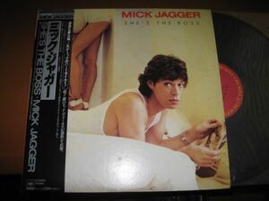 Mick Jagger - She's The Boss /Rolling Stones/Jeff Beck/Pete Townshend/Herbie Hancock/28AP 2996/帯付/国内盤LPレコード